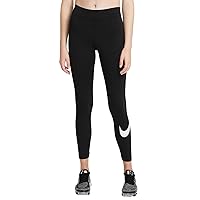 Nike Women's Mid-Rise Essential Swoosh Leggings Black
