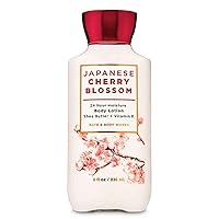 Bath and Body Japanese Cherry Blossom 24 Hour Moisture Super Smooth Body Lotion with Shea Butter, Coconut Oil and Vitamin E 8 fl oz / 236 mL