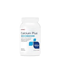 GNC Calcium Plus Magnesium & Vitamin D-3 1000mg | Essential for Building Strong Bones | 180 Count