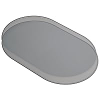 Degrē Placemats (Mist, Set of 2). Oval Tablemats for Babies, Kids, Adults. Modern, Easy to Clean, Waterproof, Washable, Stain & Heat Resistant, Non-Slip, Food-Grade Silicone, Outdoor.