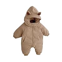 Baby jumpsuit newborn go out warm holding clothes baby thick climbing suit 1 year old Christmas