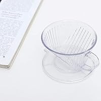 Coffee Dripper, Cone Coffee Dripper, Coffee Filter Cup Shape Coffee Maker Filter Cup Dripper Reusable Pour Over Serving Mug (Transparent (small size))