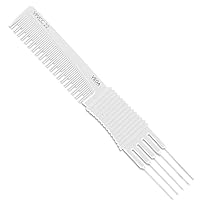 Fork Comb (Carbon Anti-Static White Line Hair Comb)(VPMCC-22)
