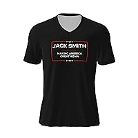 Jacks Smith Making America Great Again T-Shirts Men's Casual Tee V-Neck Short Sleeve Football Jersey