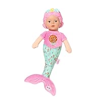 BABY born Mermaid for Babies 832288-30cm Doll with Super Soft Fabric Body for New-Born Babies and Infants - Washable at 30°C - Suitable from Birth