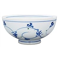24to3西富陶磁器(Nishitomi) Hasami Ware Ichiren Arabesque Rice Bowl, Large