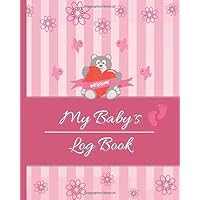 WELCOME | MY BABY´S LOG BOOK: BABY GIRL LOGBOOK | Keep track of your baby: Eat and Sleep Schedule, Diapers, Supplies needed, Fever and Vaccination ... for pregnant woman, new parents or nannies.