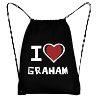 I love Graham Bicolor Heart Sport Bag 18