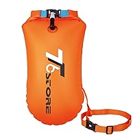 T6 20L Swim Buoy Waterproof Dry Bag Swim Safety Float Keep Gear Dry for Boating Kayaking Fishing Rafting Swimming Training and Camping