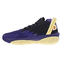 adidas Dame 8 Unisex Shoes Size 12.5, Color: Purple/Yellow