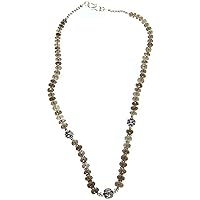 Faceted Smoky Quartz Necklace - Sterling Silver