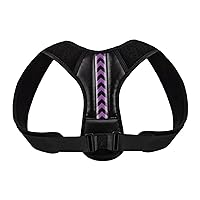 Adjustable Back Shoulder Posture Corrector Belt Clavicle Spine Support Reshape Your Body Home Office Sport Upper Back Neck Brace (Color : Purple, Size : S for Weight (20-40KG))