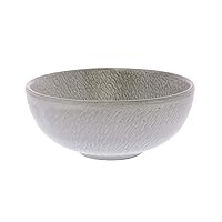 MY SWANKY HOME Luxe Elegant Textured White Ceramic Soup Bowl Set 2 | Tabletop Rustic Neutral