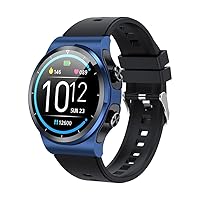 Bluetooth Headset 2-in-1 HD Calling Music Playing Pedometer Heart Rate Waterproof Smart Watch (Color : 2)