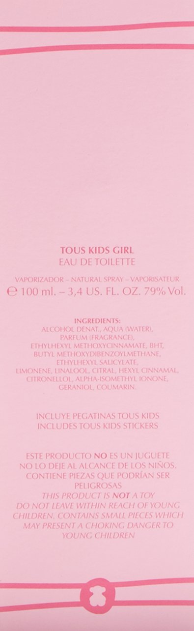 Tous Kids Girl Eau de Toilette Spray, 3.4 Ounce