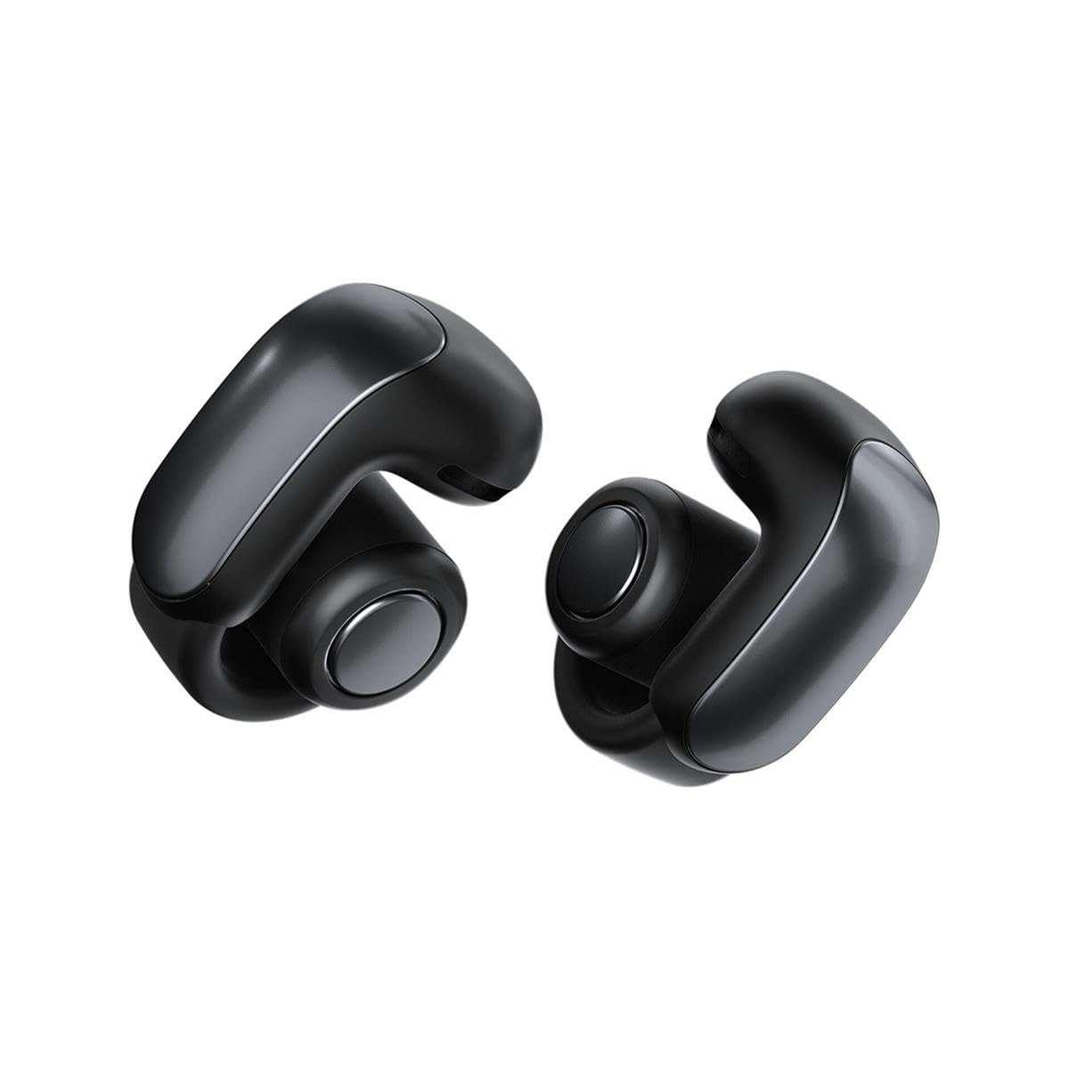 Bose New Ultra Open Earbuds with OpenAudio Technology, Open Ear Wireless Earbuds, Up to 48 Hours of Battery Life, White Smoke with Green Extreme Portable Wireless Charger (Black)