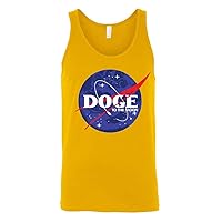 Manateez Men's Doge to The Moon Space Tank Top