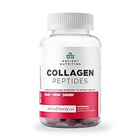Collagen Peptides Gummies, Collagen Peptides Mixed Berry Chewable Gummies, Supports Healthy Skin, Joints, Gut, Keto and Paleo Friendly, 45 Count, 500mg Collagen per Serving