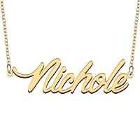Name Necklace Gift for Her His Friend Fans Birthday Wedding Christmas Jewelry