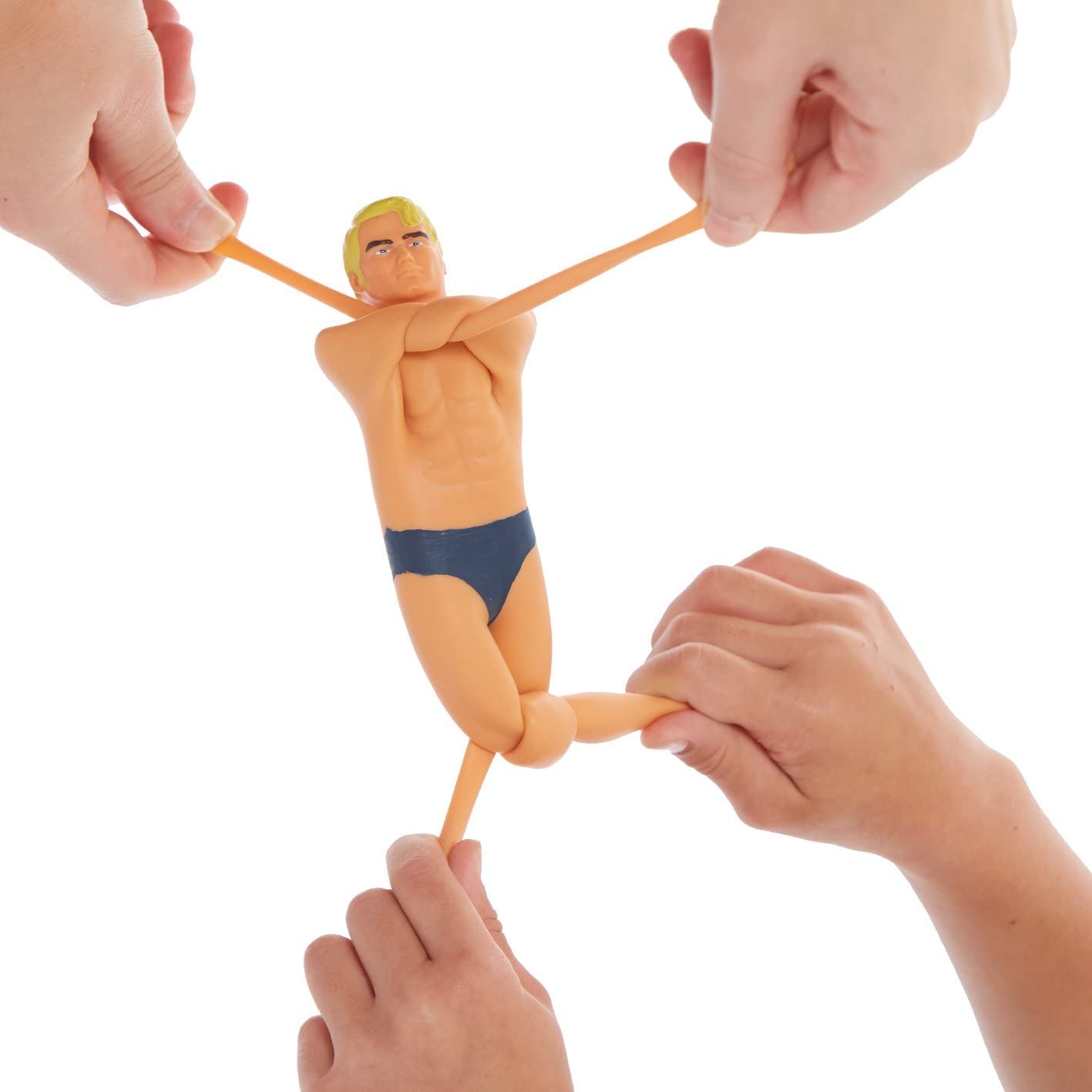 STRETCH ARMSTRONG 06452 Toy, Multi-Colour, Mini Kids Action Figure Stretch Toy - Super Hero Toys