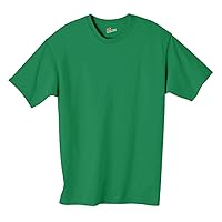 Hanes Authentic TAGLESS Kid's Cotton T-Shirt,Kelly,Medium