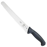M23210 Millennia Black Handle, 10-Inch Wide Wavy Edge, Bread Knife