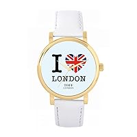 I Love London Watch 38mm Case 3atm Water Resistant Custom Designed Quartz Movement Luxury Fashionable