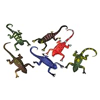 Set of 6 Color Changing Lizards Toy - Thermal - Changes Colors in Cold and Warm Water or Places (Random Colors)