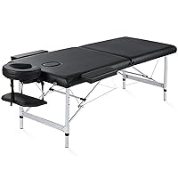 Portable Massage Table Professional Massage Bed Wide 84in Lash Bed Facial Table SPA Beds Esthetician Height Adjustable Carrying Bag & Accessories 2 Section Shop & Home