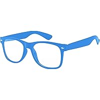 Kids Clear Lens Glasses UV Protection for Children, Colorful Frames Fun Pretend Play Eyewear Non Prescription