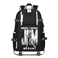 Basketball Superstar 12 -Ja Laptop Backpack Youth Travel Bag Anime Student Waterproof Schoolbag (E)