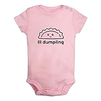 Little Dumpling Wonton Dimsum Bao Funny Bodysuits, Newborn Baby Rompers, Infant Jumpsuits, 0-24 Months Babies Outfits