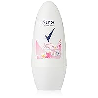 Sure Women Fragrance Collection Bright Roll-On Anti-Perspirant Deodorant 50 ml - Pack of 6