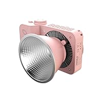 ZC-100BI 100W COB Video Light with Bowens Mount,10000Lux/m 2700K-7500K Bi-Color Camera Light with 10 Scenario Simulations Control Continuous Lighting for Photography (ZC-100 WPINK Mini KIT)