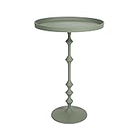 Bloomingville Sculptural Metal Side, Sage Green Accent Table
