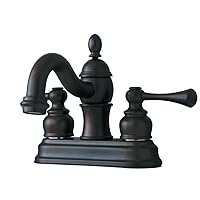 Kingston Brass KB3905BL Vintage Centerset Lavatory Faucet with Retail Pop-Up, 4-Inch, Oil Rubbed Bronze