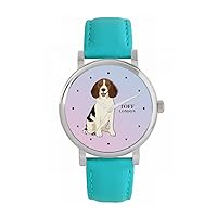 Beagle Dog Mens Wrist Watch 42mm Case Custom Design