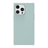 Cocomii Square Case Compatible with iPhone 12/12 Pro - Silicone, Luxury, Slim, Matte, Soft Touch, Microfiber Lining, Fingerprint Resistant, Anti-Scratch, Shockproof (Mint Green)
