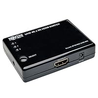 Tripp Lite 3-Port 4K HDMI Switch for Video & Audio, 3 In 1 Out (F/F), IR Remote Control, Mini (B119-003-UHD-MN),Multicolor