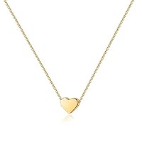 14K Gold Plated Cubic Zirconia Heart Necklace | Layered Necklaces | Gold Necklaces for Women