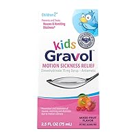 Dramamine Kids Chewable Motion Sickness Relief, Grape, 8 Count, 3 Pack + Gravol Kids Liquid Motion Sickness Prevention, 2.5 FL OZ