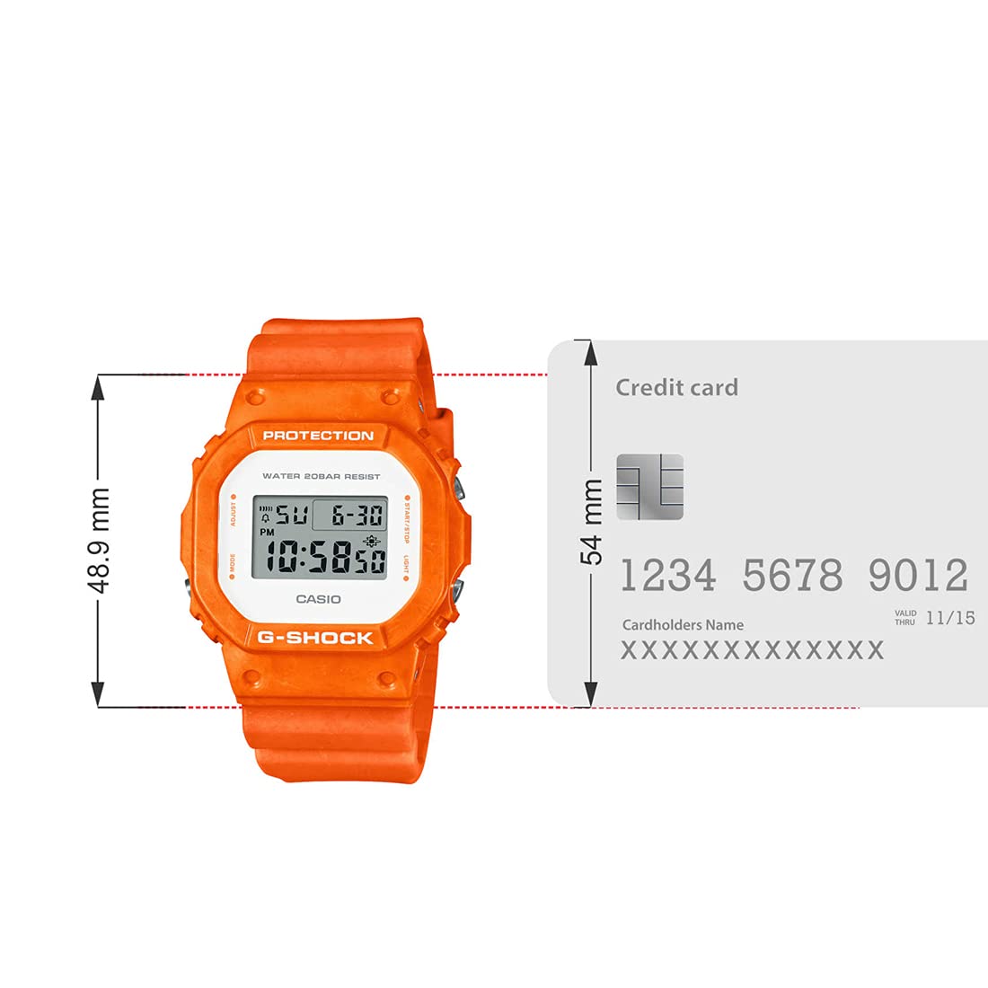 Casio Men's Spring DW-5600WS-4DR Quartz Watch