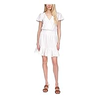 Michael Michael Kors Women's Julia Eyelet Dress (L, White)