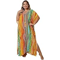 Women's wave neck Turkish caftan Ethnic Print kaftans Floral Print Over Sized Caftans Lounge wear Pang