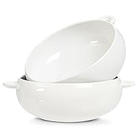 DAILY RITMO Large Serving Bowls with Handles 2-Pack Set | 8.5