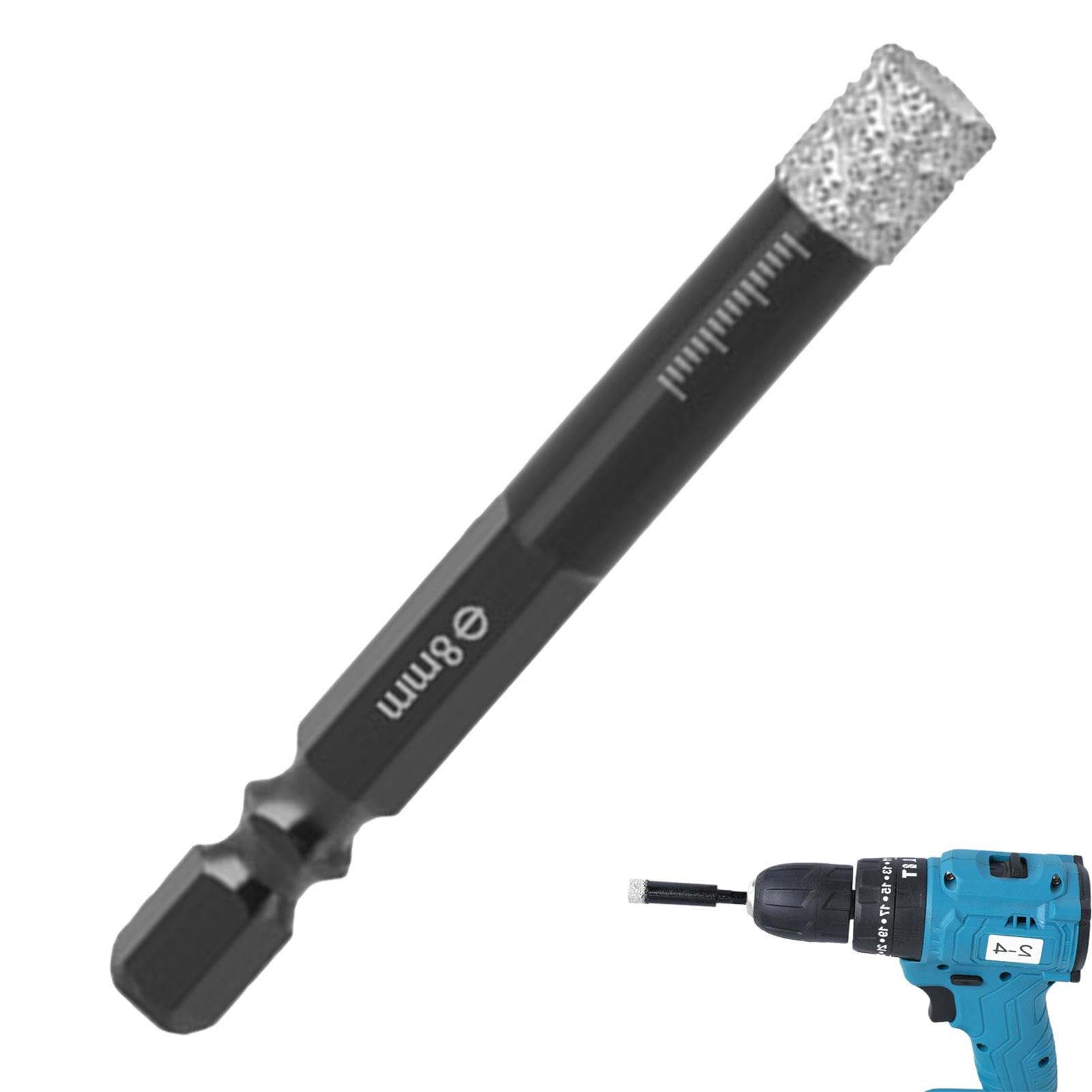 Diamond Hole Drill, Diamond Hole Saw | Ceramic Tile Drill Bit, Power Drill Parts Accessories, Available in 0.2/0.3/0.39/0.47/0.57/0.55 inches (6/8/10/12/14 mm) Available