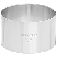 Mercer Culinary Steel Ring Mold Chef, 3 Inch x 1.75 Inch, Stainless