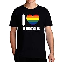 I Love Bessie Rainbow Heart T-Shirt