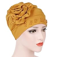 Fahione Women's Hijabs Turban Elastic Cloth Head Cap Hat Ladies Hair Accessories Muslim Scarf Cap 1 Set by MSB Fabric co.1437