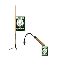 Grampa's Weeder + Grampa's Hand Hook - Bundle The Original Stand Up Weed Puller & Grampa's Garden Hook Weeder/Hand Cultivator Tool
